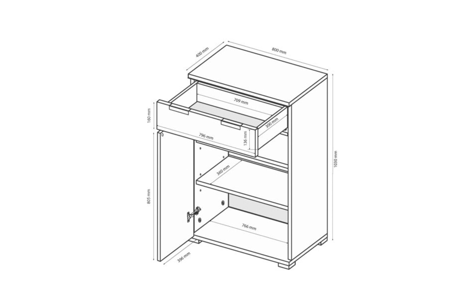 Комод Луна LN-62 комод 2дв1шх лава/дуб крафт - фото 6 Комод Луна LN-62 комод 2дв1шх лава/дуб крафт - фото 6
