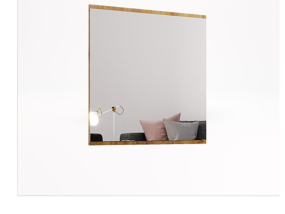 Дзеркало Луна LN-840 дзекало 800*800 лава/дуб крафт Дзеркало Луна LN-840 дзекало 800*800 лава/дуб крафт