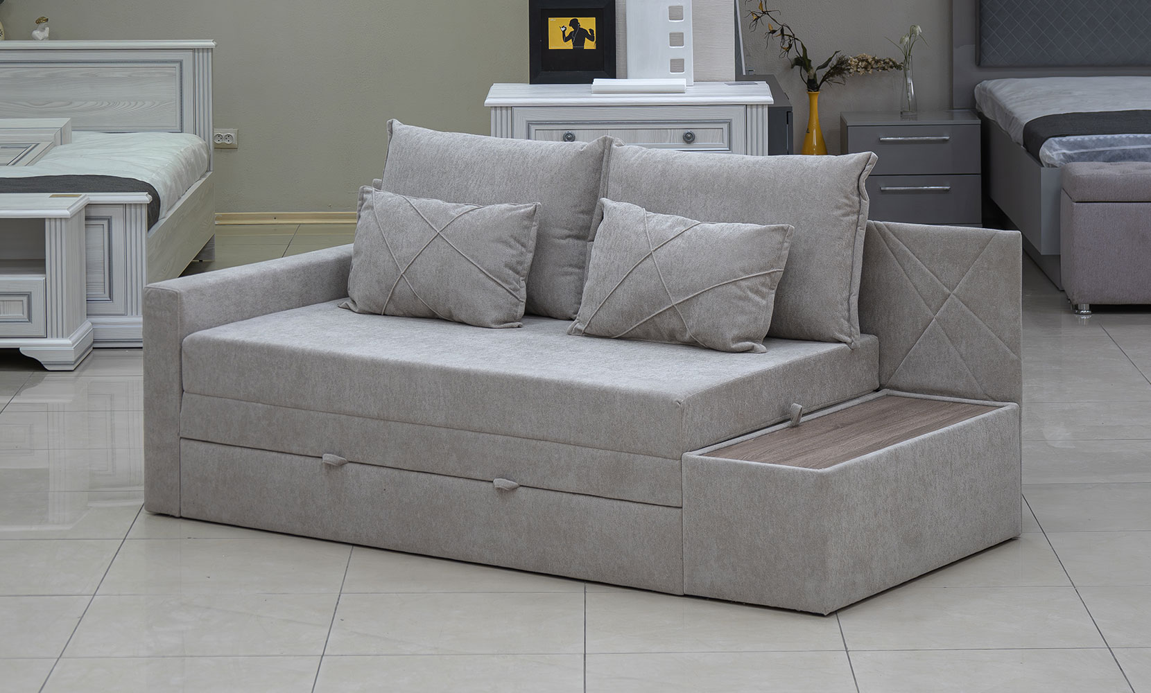 Прямий диван Моріс ajax 816(дуб сонома трюфель) - фото 2 Прямий диван Моріс ajax 816(дуб сонома трюфель) - фото 2