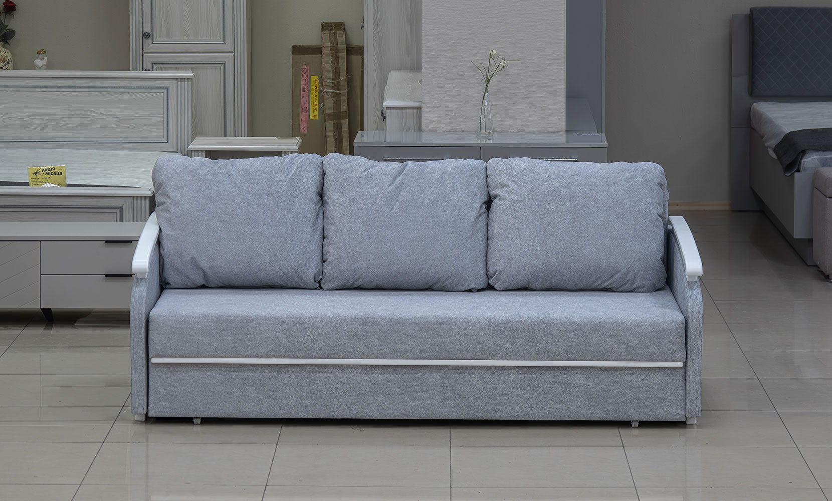 Прямий диван Оскар elba 4 /білий - фото 3