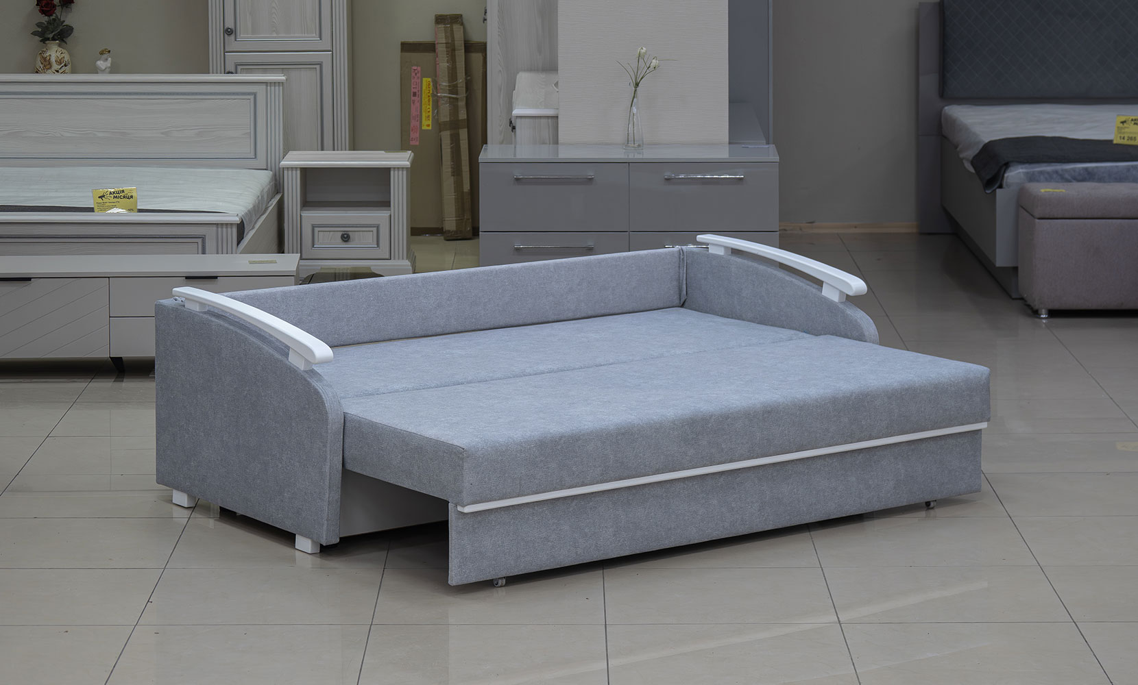 Прямий диван Оскар elba 4 /білий - фото 4