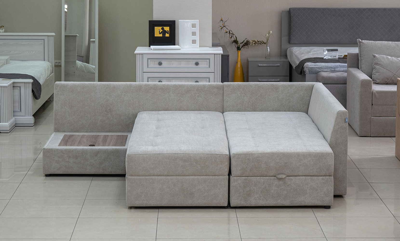 Кутовий диван Будапешт ПР(Г) bakara 833 /832 /дуб сонома трюфель - фото 4 Кутовий диван Будапешт ПР(Г) bakara 833 /832 /дуб сонома трюфель - фото 4