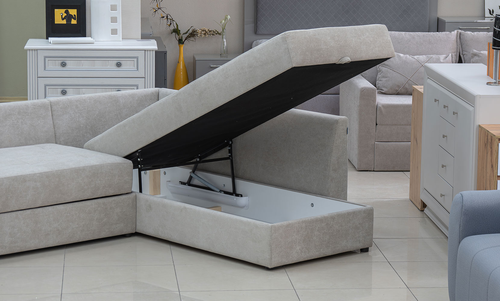 Кутовий диван Будапешт ПР(Г) bakara 833 /832 /дуб сонома трюфель - фото 5 Кутовий диван Будапешт ПР(Г) bakara 833 /832 /дуб сонома трюфель - фото 5