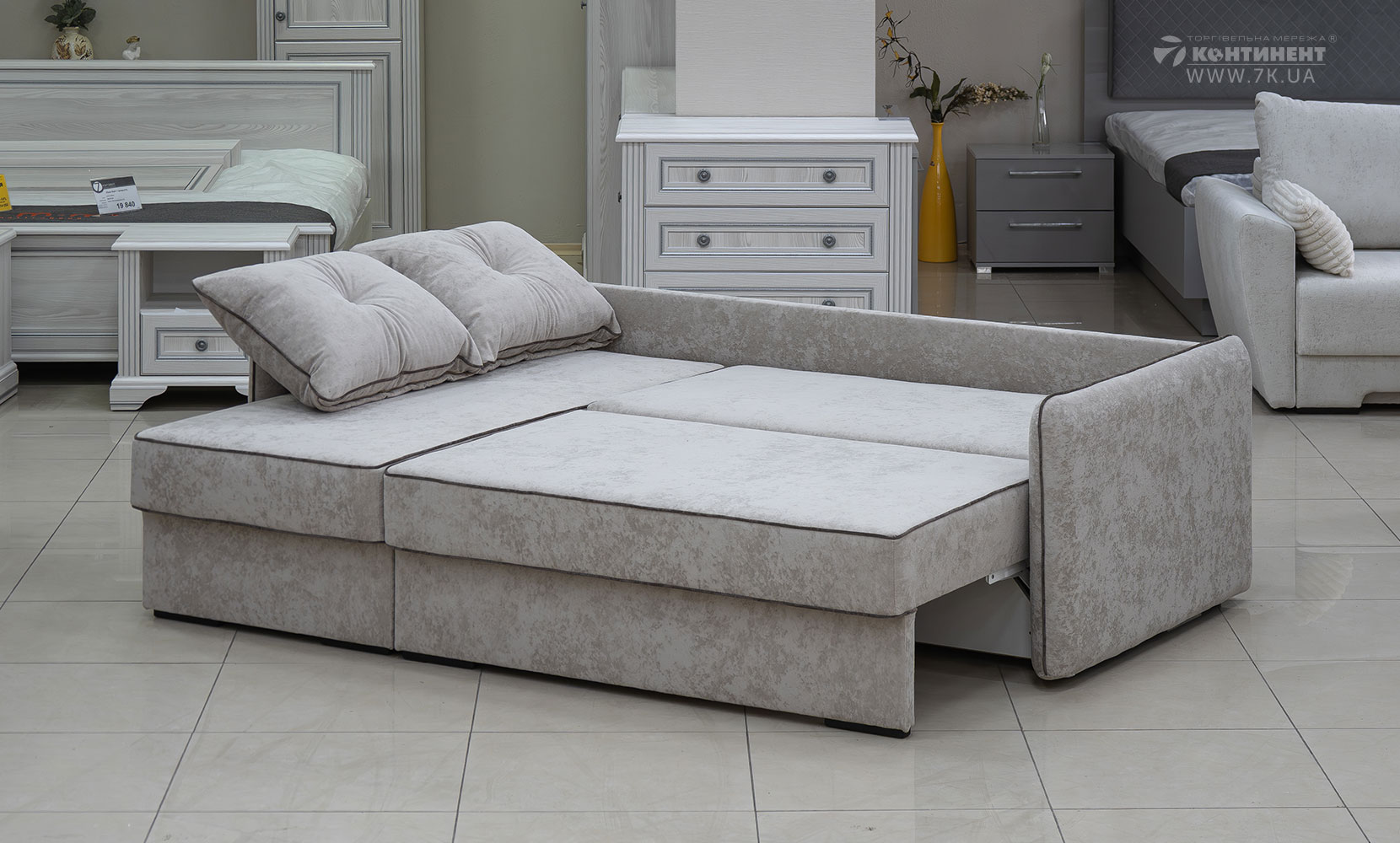 Кутовий диван Верона ЛВ(7) king 2 beige /5 cocoa /горіх91 - фото 3 Кутовий диван Верона ЛВ(7) king 2 beige /5 cocoa /горіх91 - фото 3