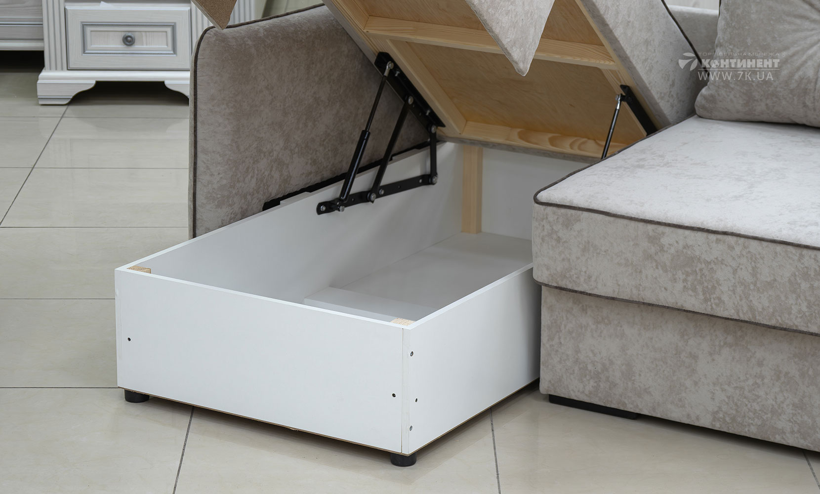 Кутовий диван Верона ЛВ(7) king 2 beige /5 cocoa /горіх91 - фото 6 Кутовий диван Верона ЛВ(7) king 2 beige /5 cocoa /горіх91 - фото 6