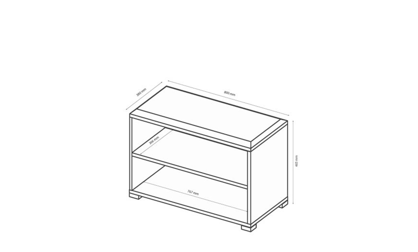 Банкетки і пуфи Асті AS-190 пуфік білий глянець/дуб крафт - фото 2