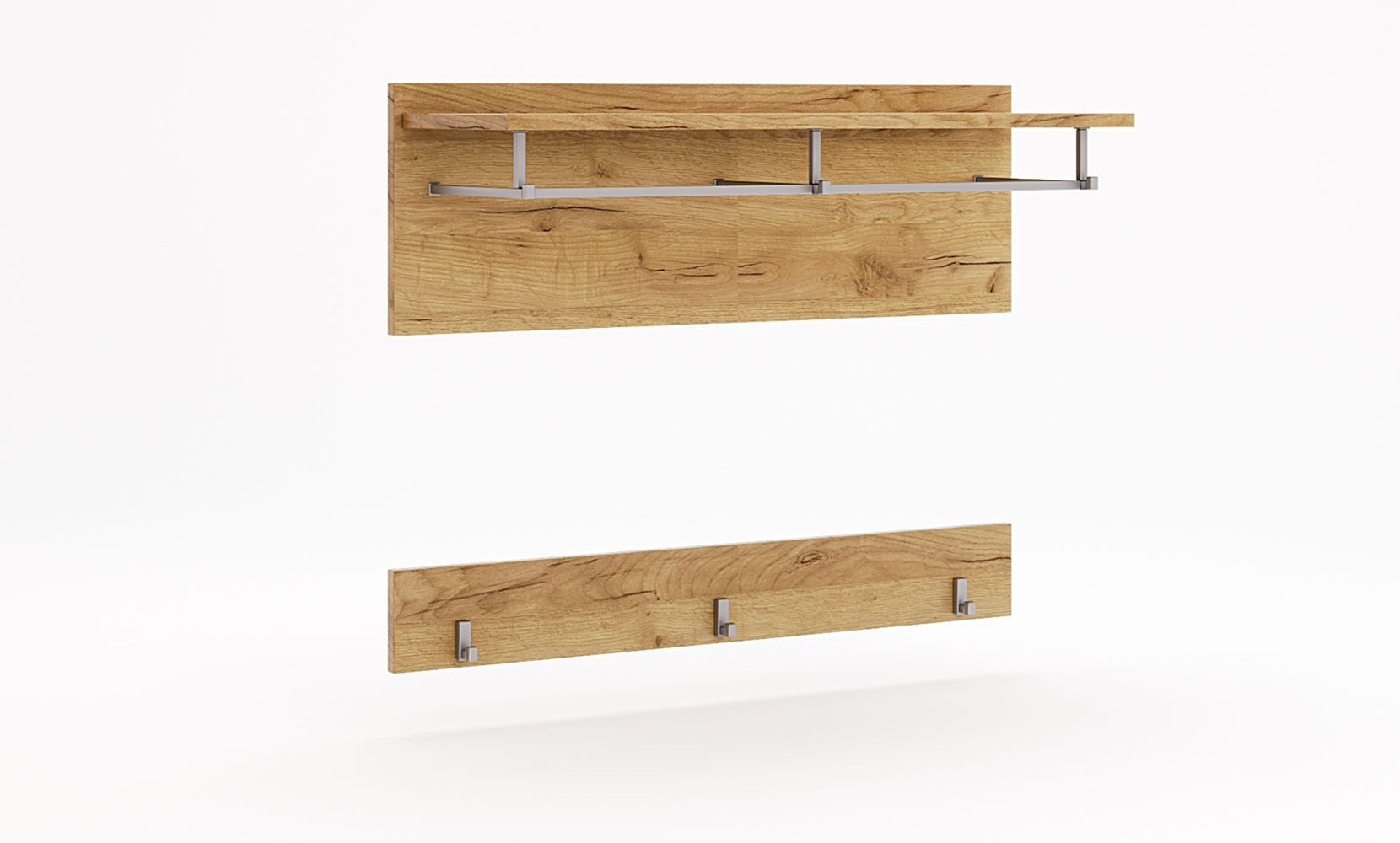 Вішак Асті AS-93 вішалка білий глянець/дуб крафт - фото 1