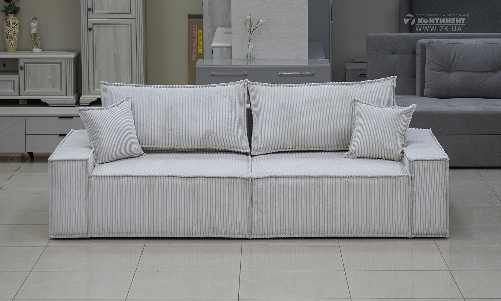 Прямий диван Лаціо в тканині 0 категорії - фото 2 Прямий диван Лаціо в тканині 0 категорії - фото 2