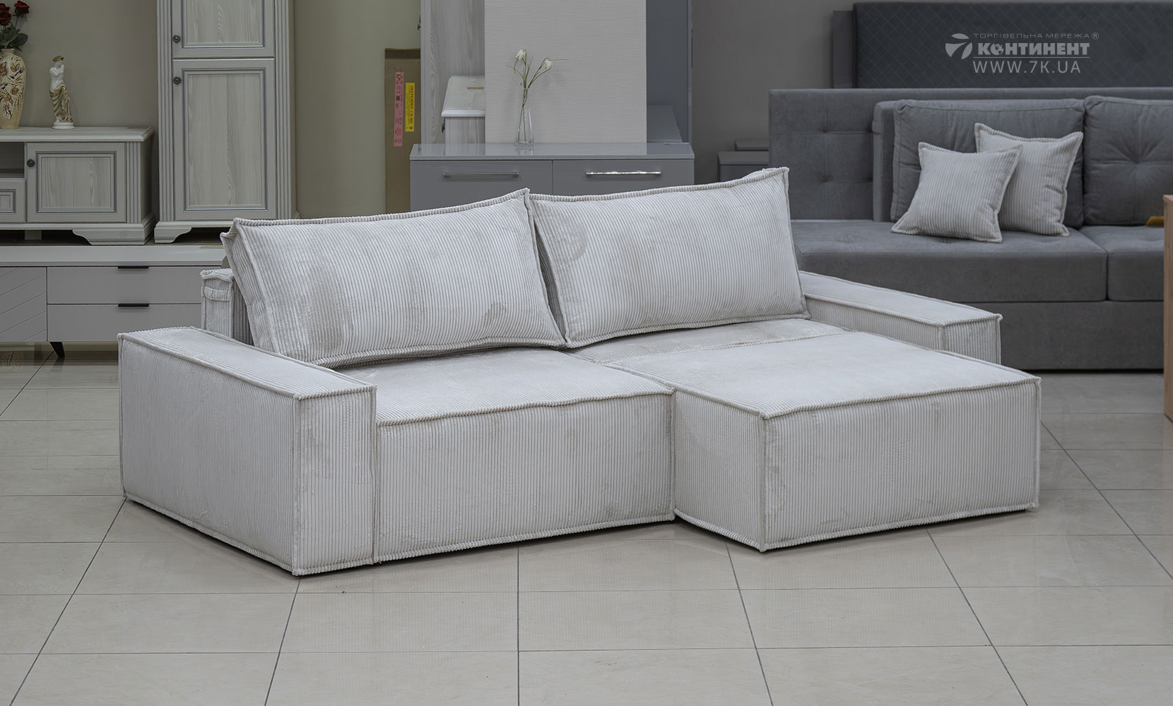 Прямий диван Лаціо в тканині 0 категорії - фото 3 Прямий диван Лаціо в тканині 0 категорії - фото 3