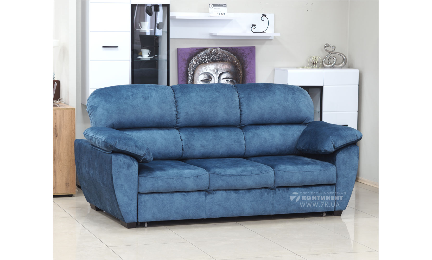 Прямий диван Монреаль в тканині 0 категорії - фото 1