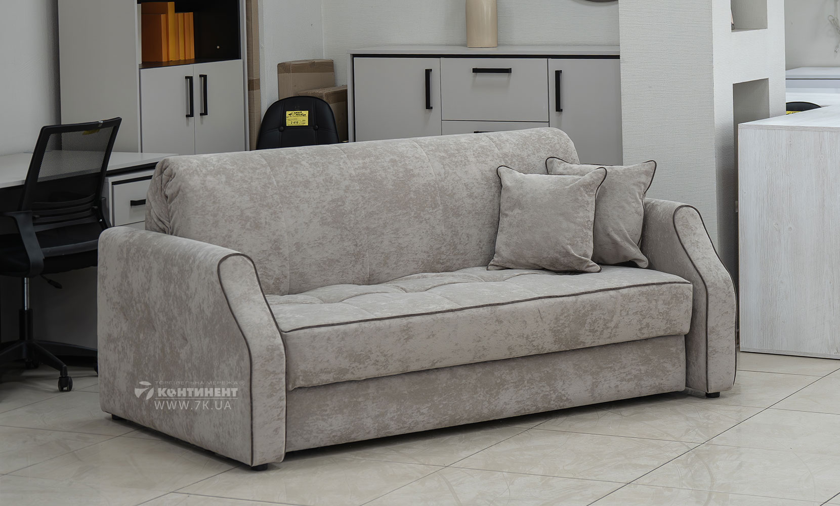 Прямий диван Джерсі 1,6 з коробом в тканині 0 кат - фото 2 Прямий диван Джерсі 1,6 з коробом в тканині 0 кат - фото 2