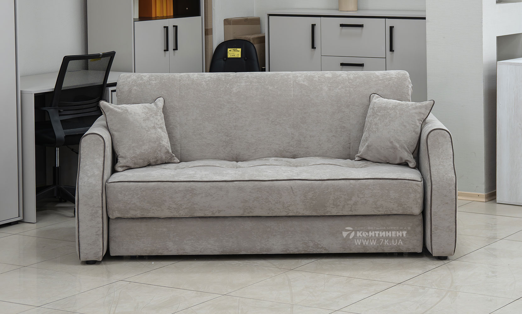 Прямий диван Джерсі 1,6 з коробом в тканині 0 кат - фото 3 Прямий диван Джерсі 1,6 з коробом в тканині 0 кат - фото 3