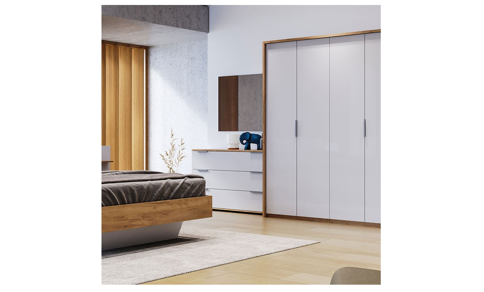 Дзеркало Асті AS-81 дзеркало 900х600 білий глянець/дуб крафт - фото 3 Дзеркало Асті AS-81 дзеркало 900х600 білий глянець/дуб крафт - фото 3