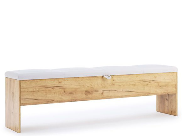 Банкетки і пуфи Асті AS-31 опція банкетка до ліжка 1,6х2,0 білий глянець/дуб крафт Банкетки і пуфи Асті AS-31 опція банкетка до ліжка 1,6х2,0 білий глянець/дуб крафт