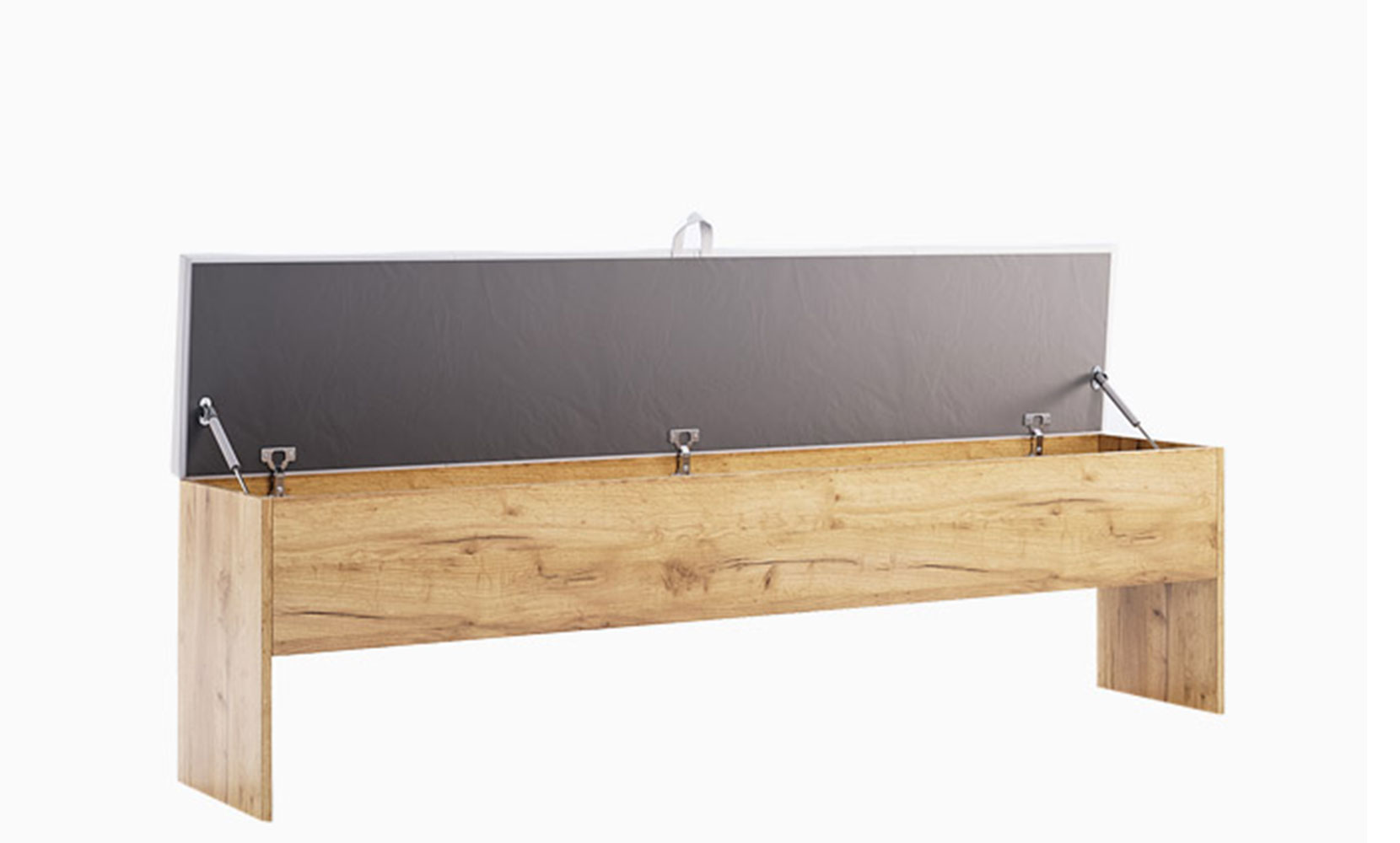 Банкетки і пуфи Асті AS-33 опція банкетка до ліжка 1,8х2,0 білий глянець/дуб крафт - фото 3 Банкетки і пуфи Асті AS-33 опція банкетка до ліжка 1,8х2,0 білий глянець/дуб крафт - фото 3