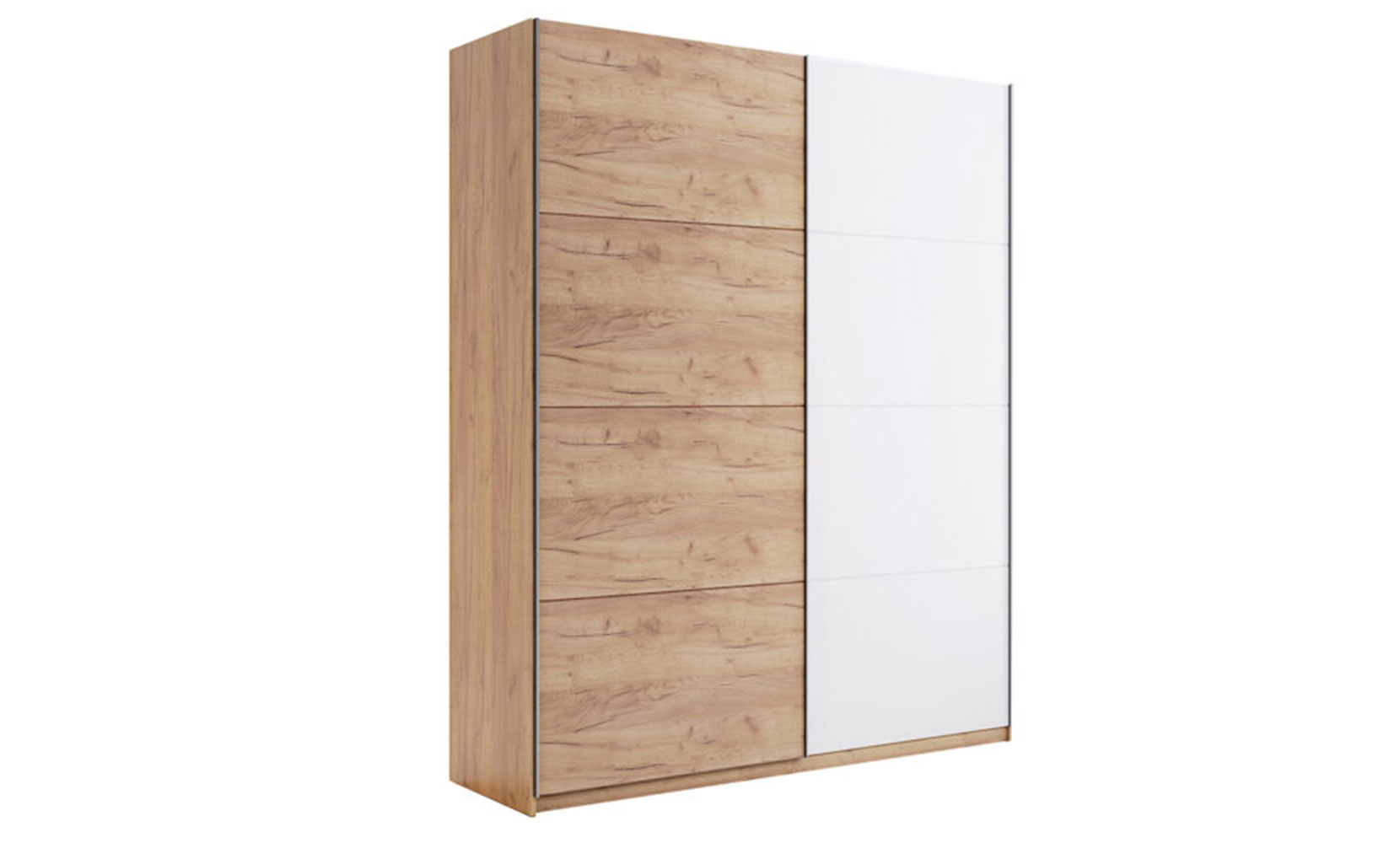Шафа у спальню Асті AS-29 шафа-купе 1,5м (двері: дуб крафт/ глянець, блий) білий глянець/дуб крафт - фото 1 Шафа у спальню Асті AS-29 шафа-купе 1,5м (двері: дуб крафт/ глянець, блий) білий глянець/дуб крафт - фото 1