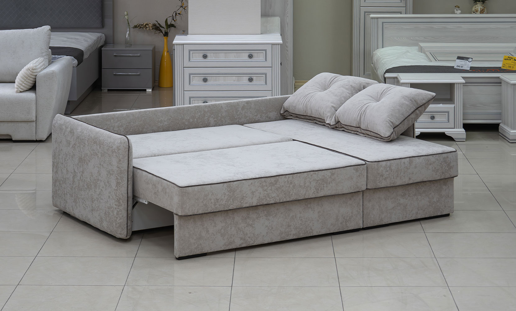 Кутовий диван Верона ПР(Г) king 2 beige/5 cocoa /горіх91 - фото 3 Кутовий диван Верона ПР(Г) king 2 beige/5 cocoa /горіх91 - фото 3