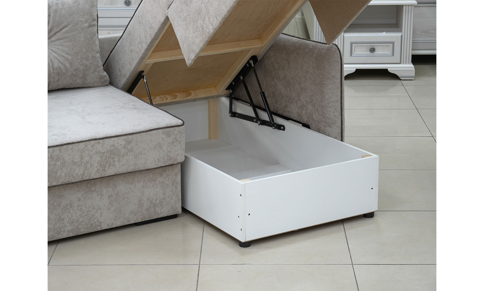 Кутовий диван Верона ПР(Г) king 2 beige/5 cocoa /горіх91 - фото 6 Кутовий диван Верона ПР(Г) king 2 beige/5 cocoa /горіх91 - фото 6