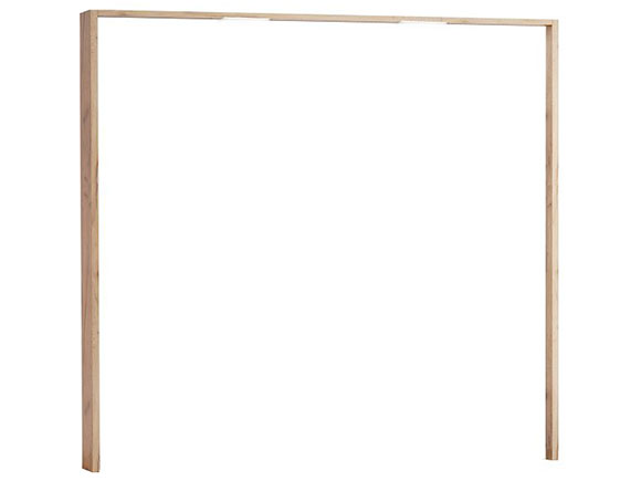 Шафа у спальню Асті AS-69 ОПЦІЯ rарніз з підсв. до шафи-купе 2,5м білий глянець/дуб крафт Шафа у спальню Асті AS-69 ОПЦІЯ rарніз з підсв. до шафи-купе 2,5м білий глянець/дуб крафт