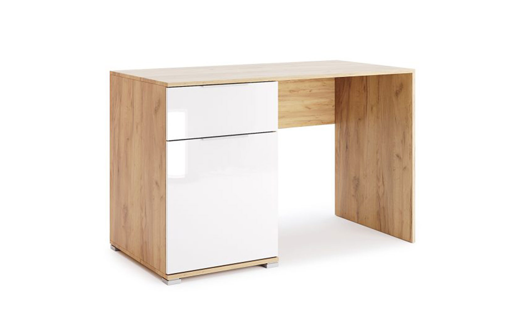 Письмовий та комп'ютерний стіл Асті AS-71 стіл письмовий 1дв1шх білий глянець/дуб крафт - фото 1 Письмовий та комп'ютерний стіл Асті AS-71 стіл письмовий 1дв1шх білий глянець/дуб крафт - фото 1