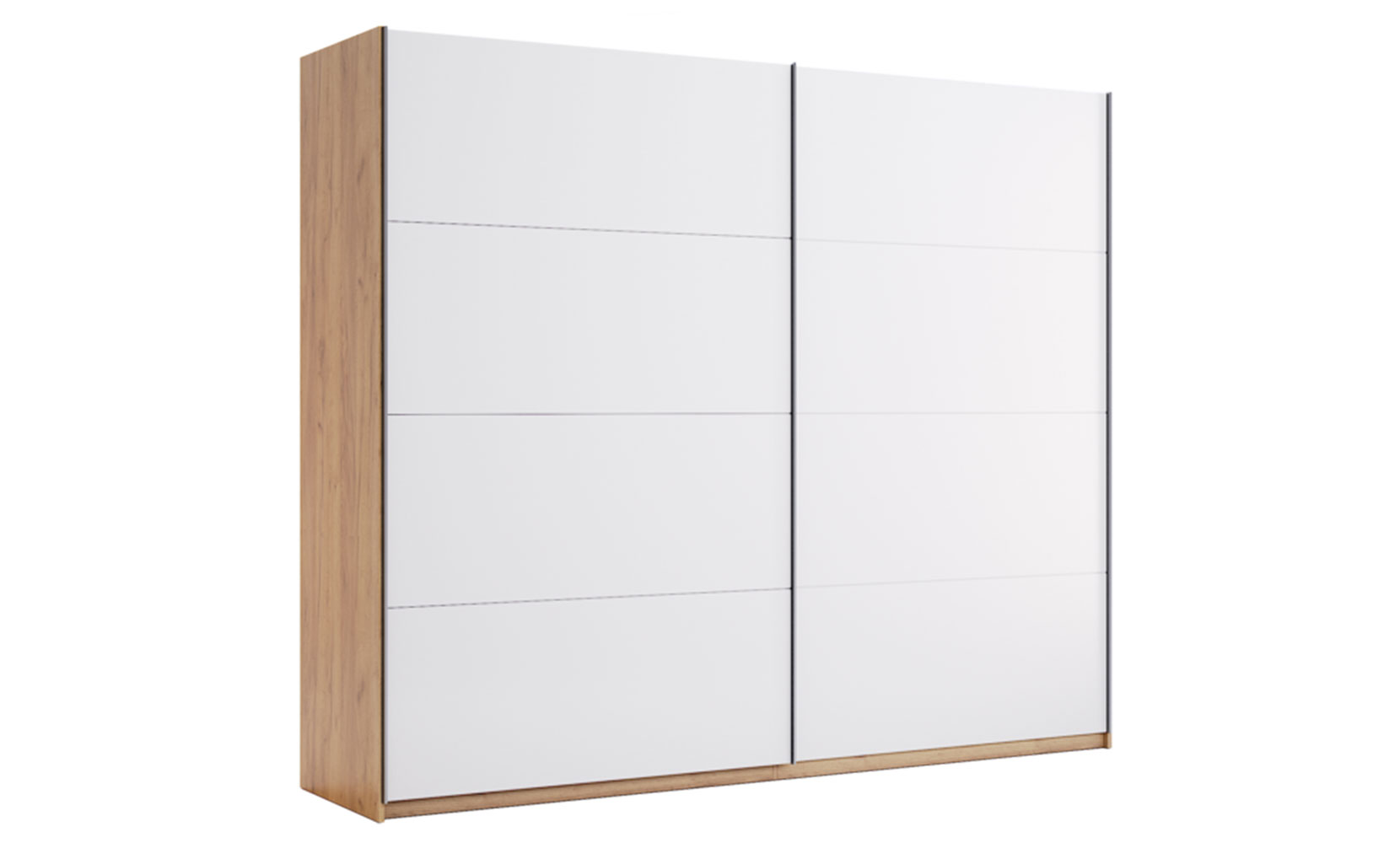 Шафа у спальню Асті AS-25 шафа-купе 2,5м (двері: глянець білий) білий глянець/дуб крафт - фото 1 Шафа у спальню Асті AS-25 шафа-купе 2,5м (двері: глянець білий) білий глянець/дуб крафт - фото 1
