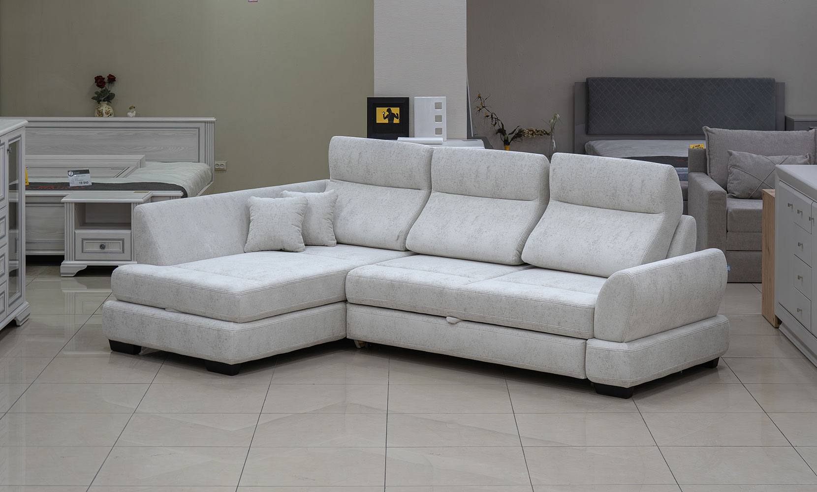 Кутовий диван Гранд в тканині 0 категорії - фото 1