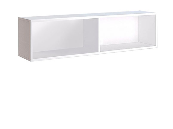 Полиця Асті AS-191 полиця для книг білий глянець/дуб крафт