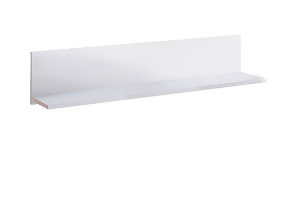 Полиця Асті AS-192 полиця настінна білий глянець/дуб крафт
