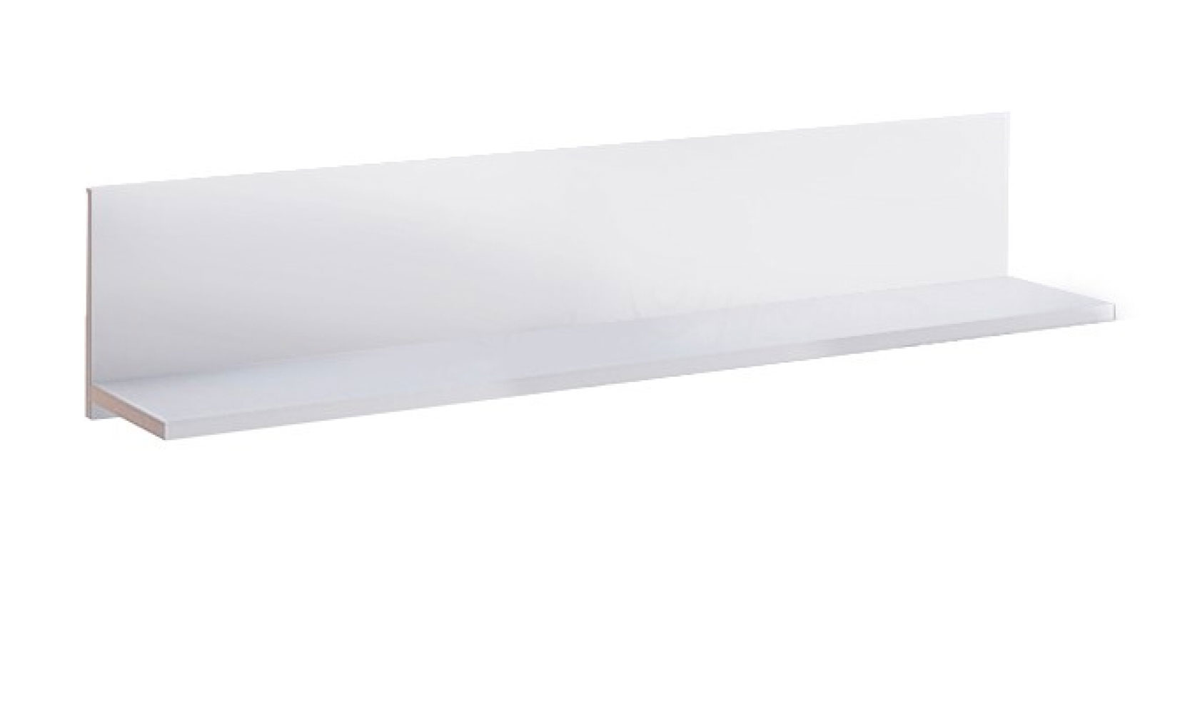 Полиця Асті AS-192 полиця настінна білий глянець/дуб крафт - фото 1