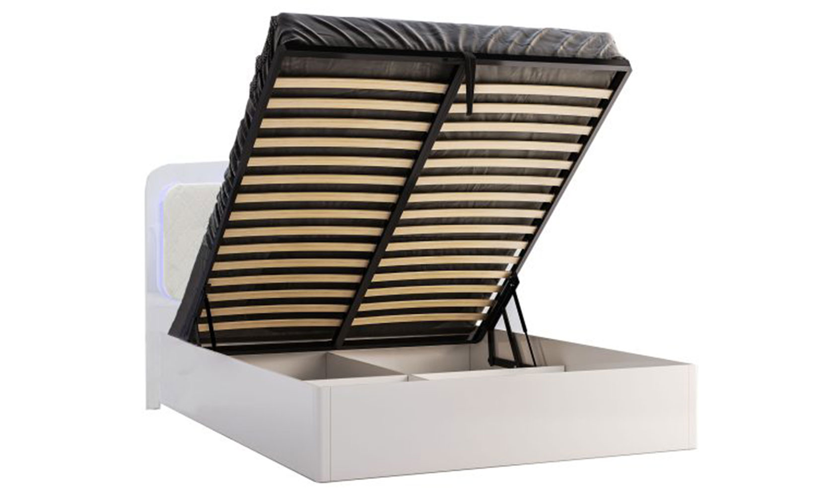 Ліжко Белладжіо BD-48 ліжко 1,8*2,0 підйомне з каркасом глянець білий - фото 2