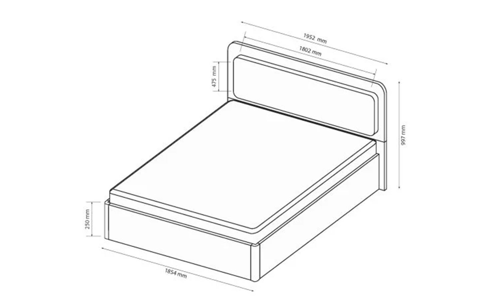 Ліжко Белладжіо BD-48 ліжко 1,8*2,0 підйомне з каркасом глянець білий - фото 3