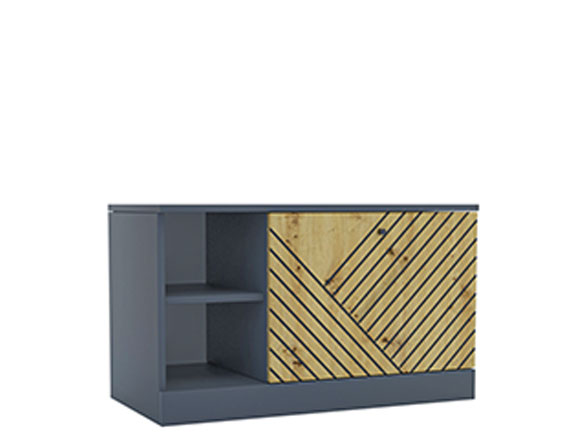 Тумба для взуття Брістоль тумба для взуття - 80/47/39 1Д антрацит/дуб артизан