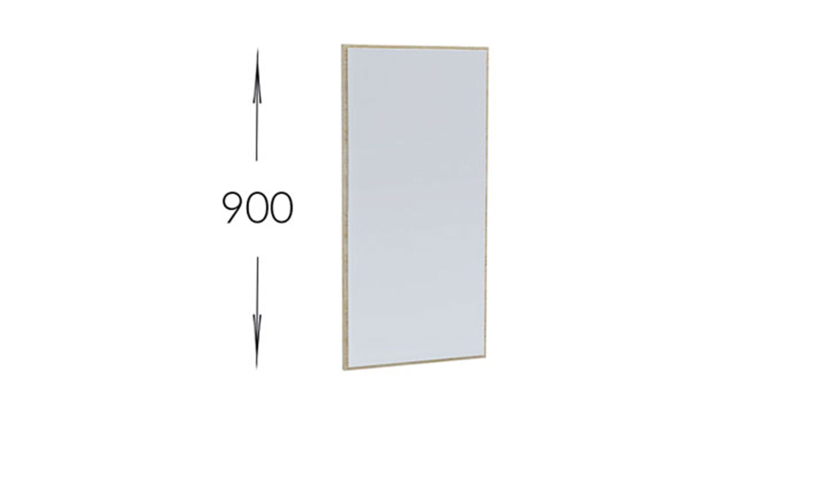 Дзеркало Ніка дзеркало 45/90 дуб сонома - фото 1