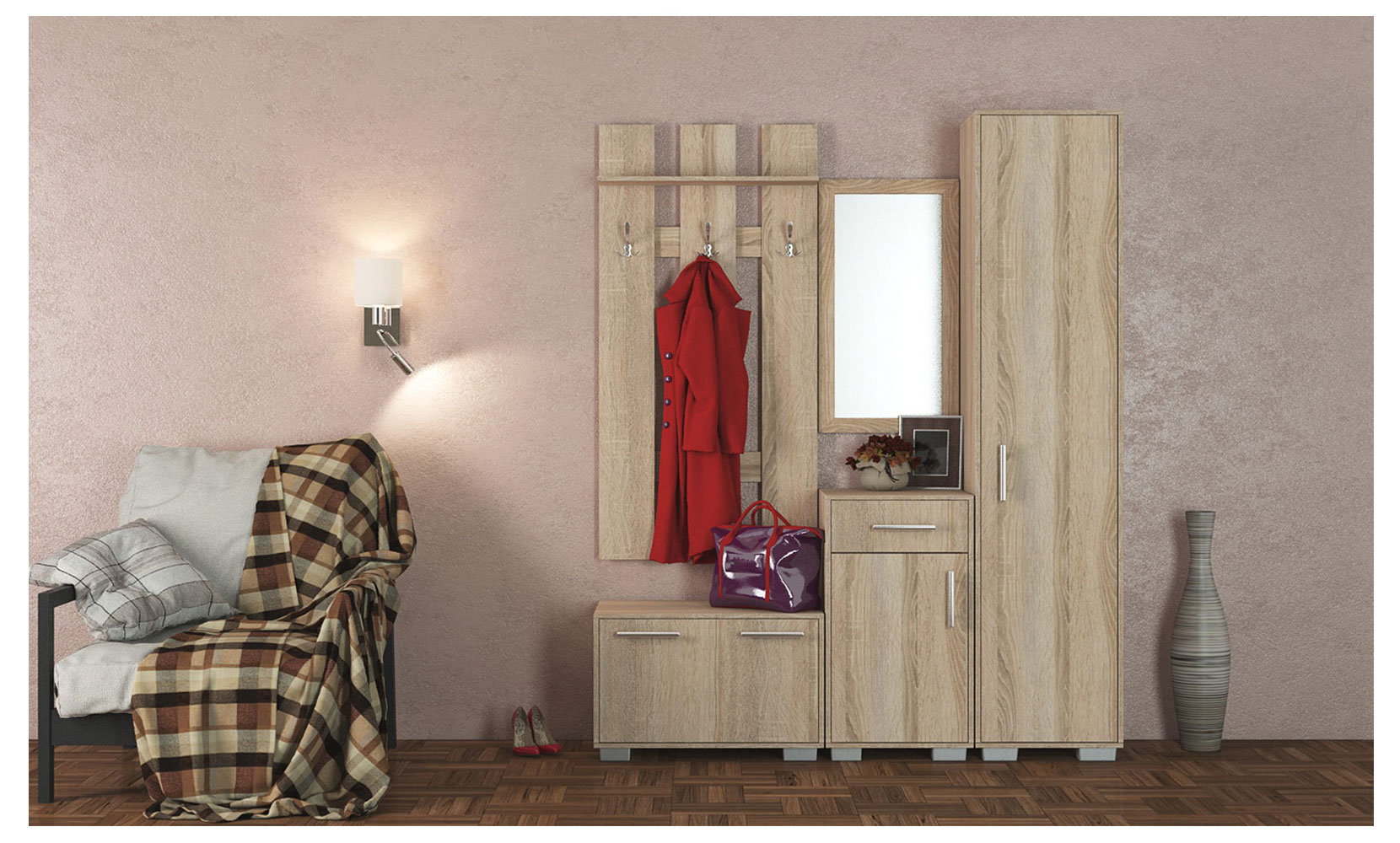 Дзеркало Ніка дзеркало 45/90 дуб сонома - фото 2