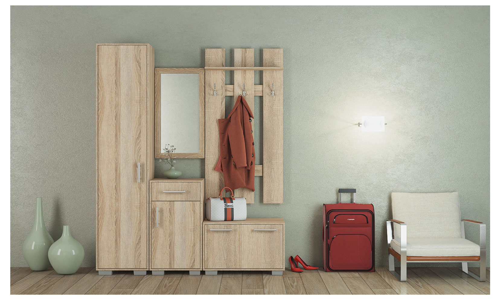 Дзеркало Ніка дзеркало 45/90 дуб сонома - фото 3