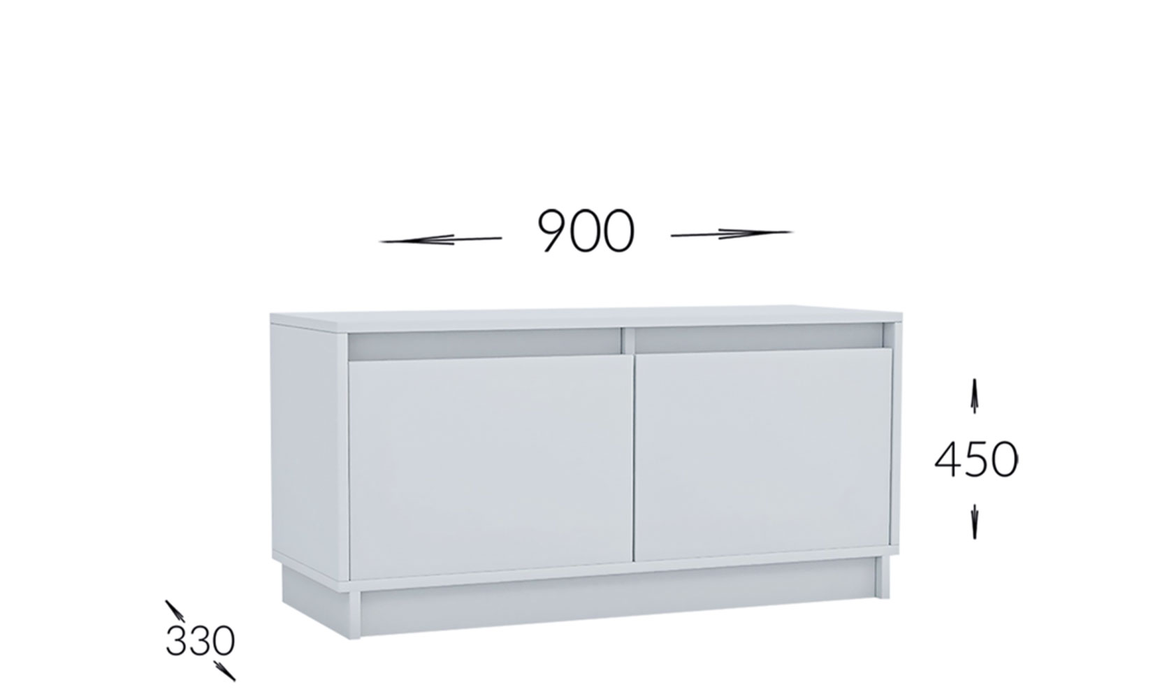 Тумба для взуття Сара тумба для взуття Т-900/450/330 німфея альба - фото 1