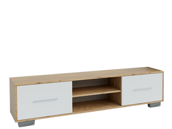 Тумба ТВ Зета NEW тумба-ТВ 1600/390/340 дуб крафт золотий/німфея альба