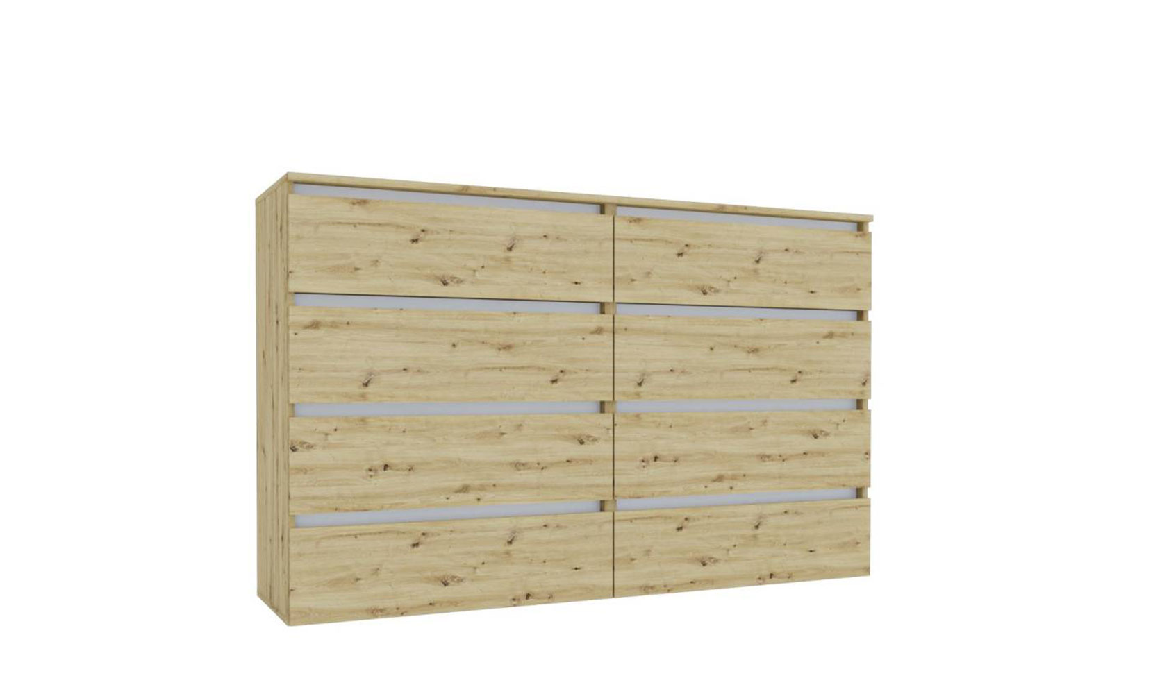 Комод Ідея комод К1000/1600/2*4Ш дуб артизан/німфея альба - фото 1