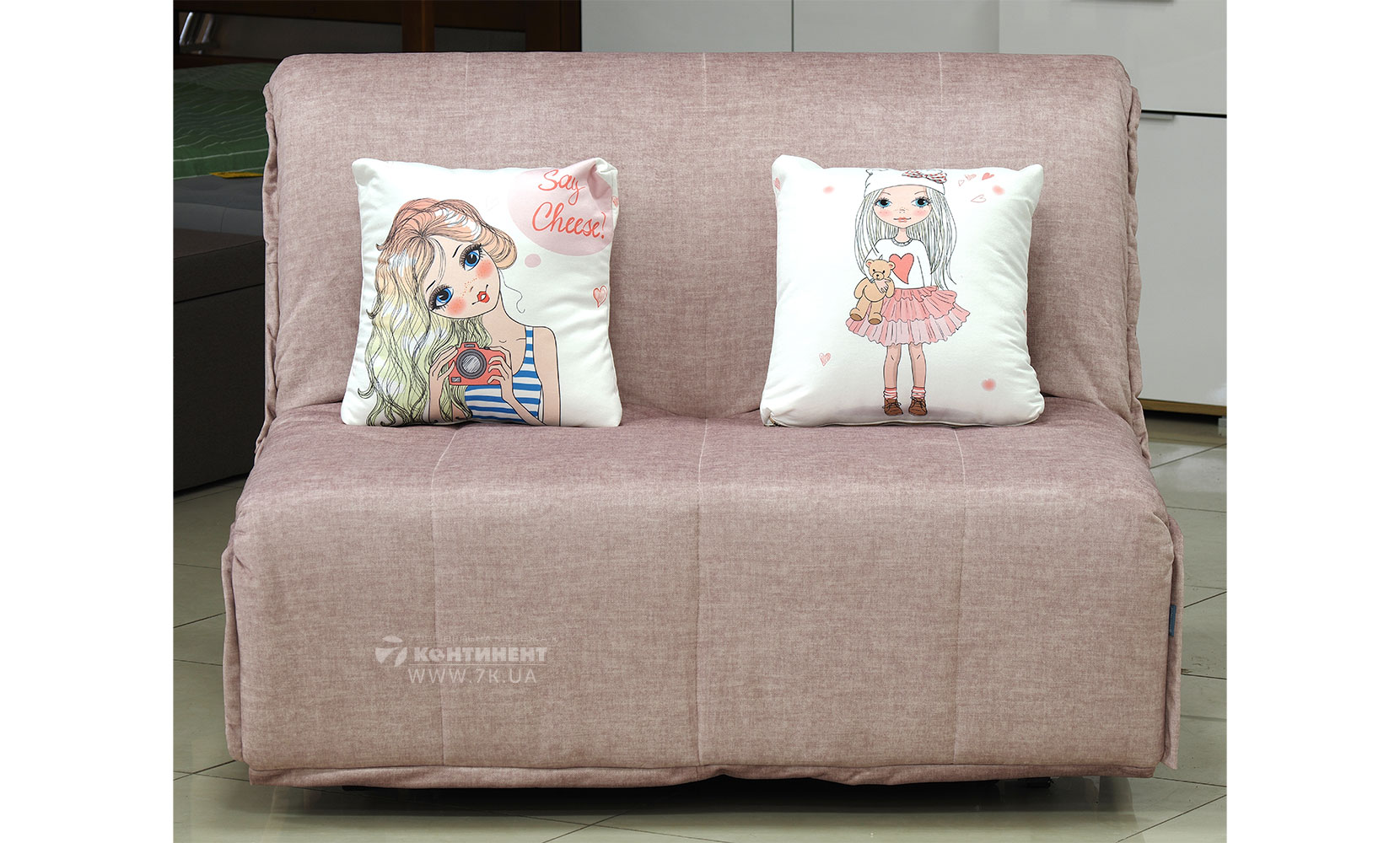 Прямий диван КНТ ак Мальта NEW 1,1 зі спинкою та коробом в тканині 0 кат - фото 1